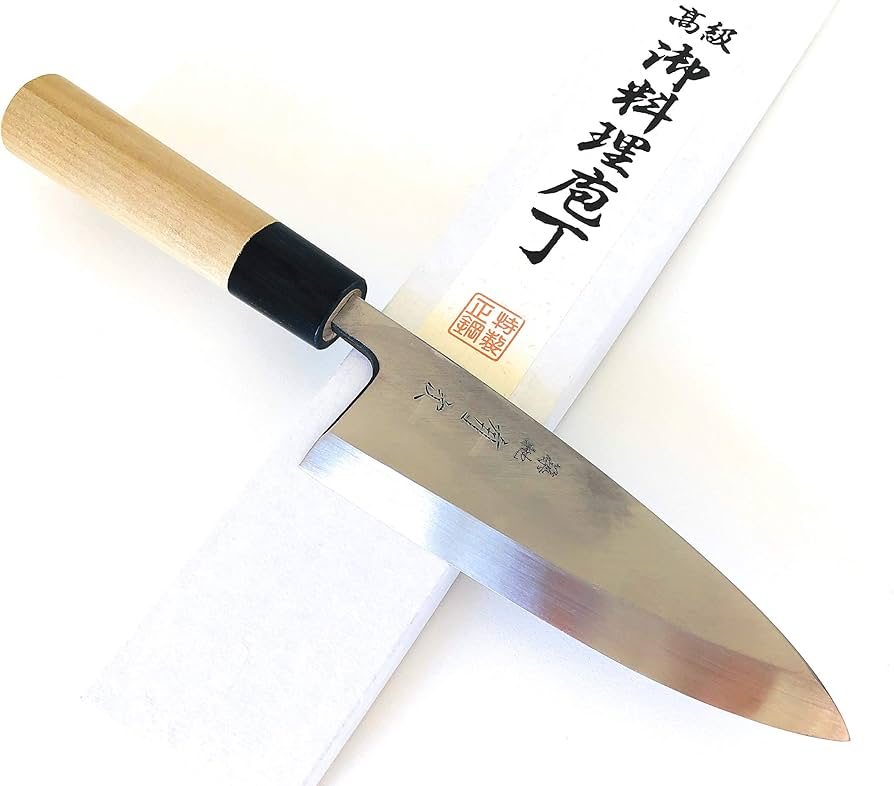 Amazon | 有次 包丁 特製出刃 150mm 日本製 白鋼2 築地 ARITSUGU