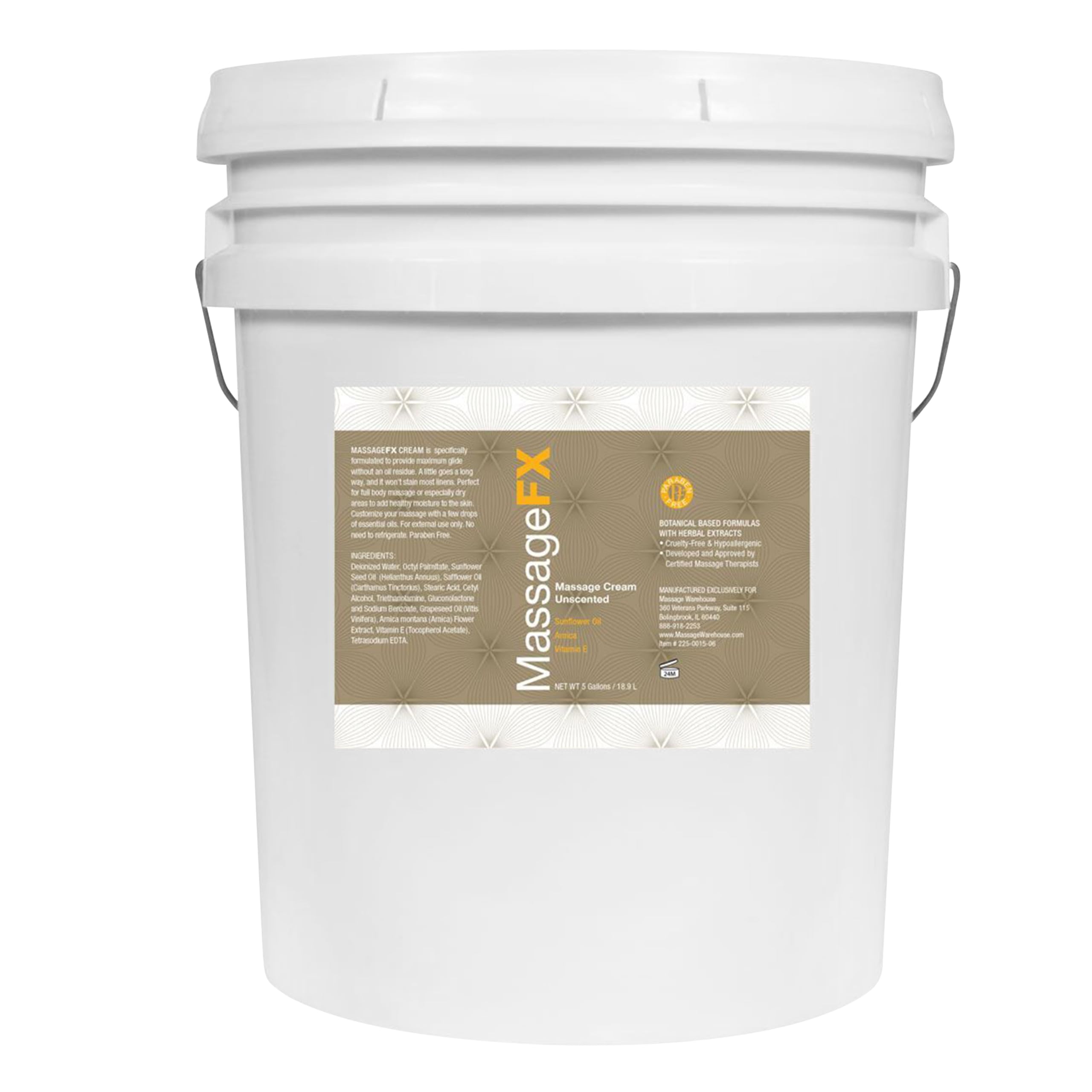 Amazon.com : MASSAGE FX Unscented Massage Cream, 5 Gallon