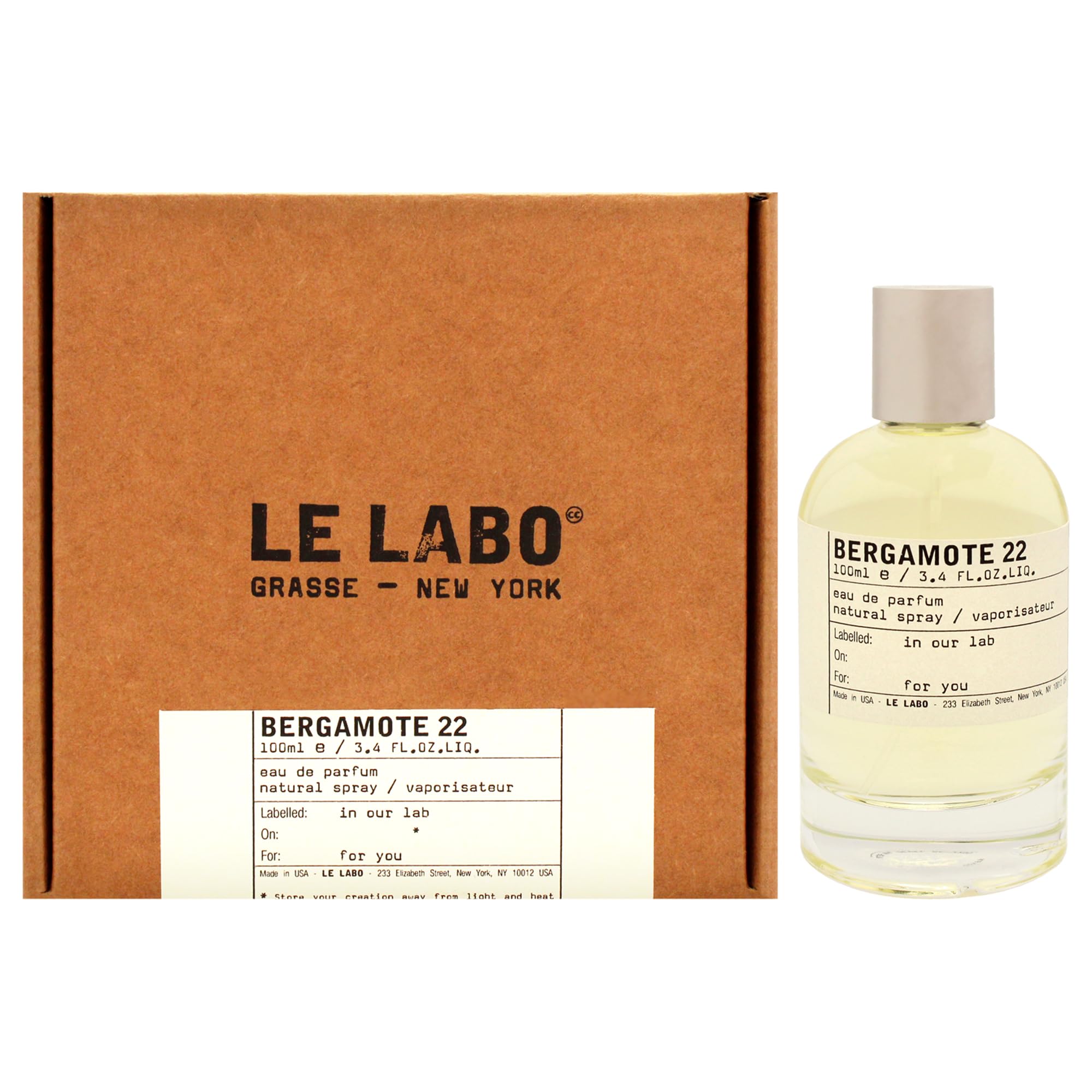 Amazon.com : Bergamotte 22 by Le Labo for Unisex - 3.4 oz EDP
