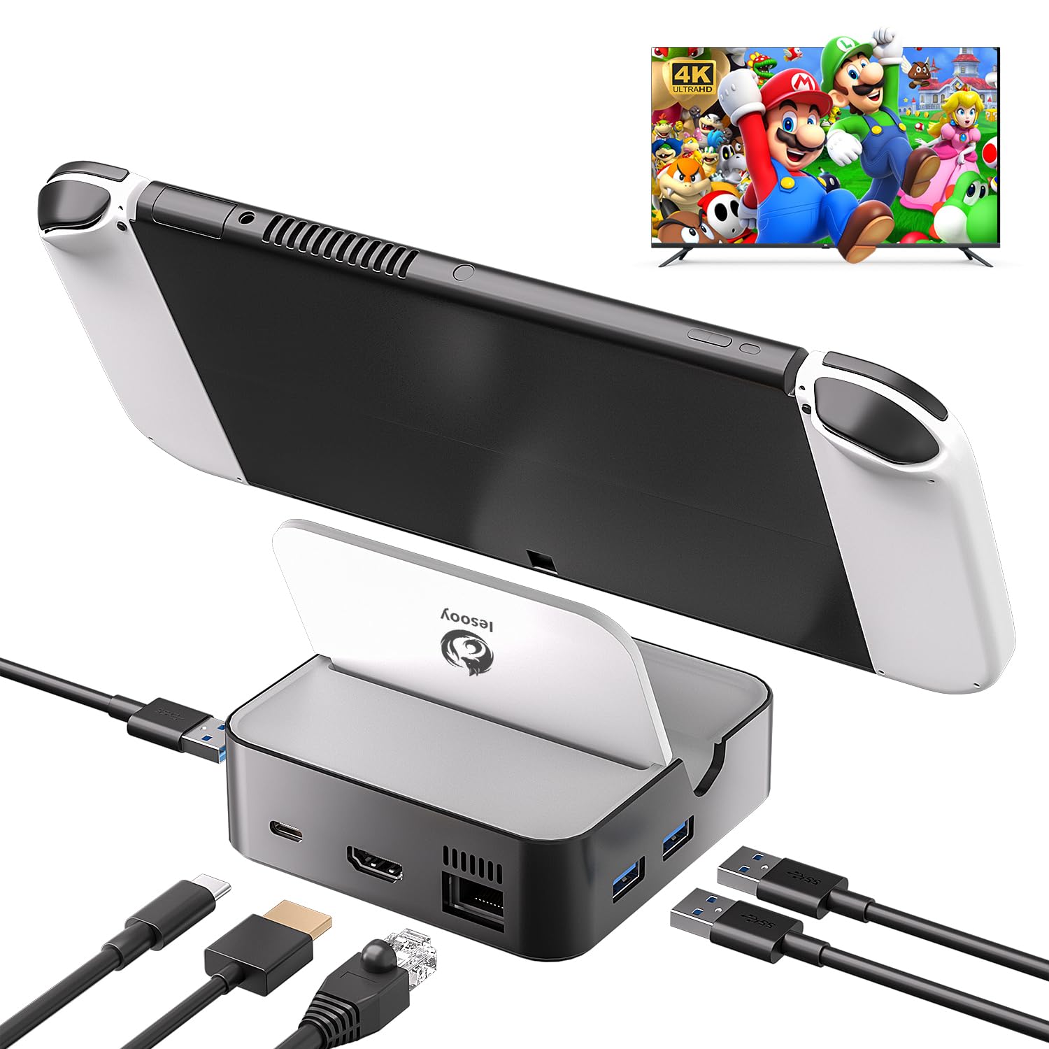 Amazon.co.jp: Switchドック Iesooy Switch OLED充電スタンド TVで