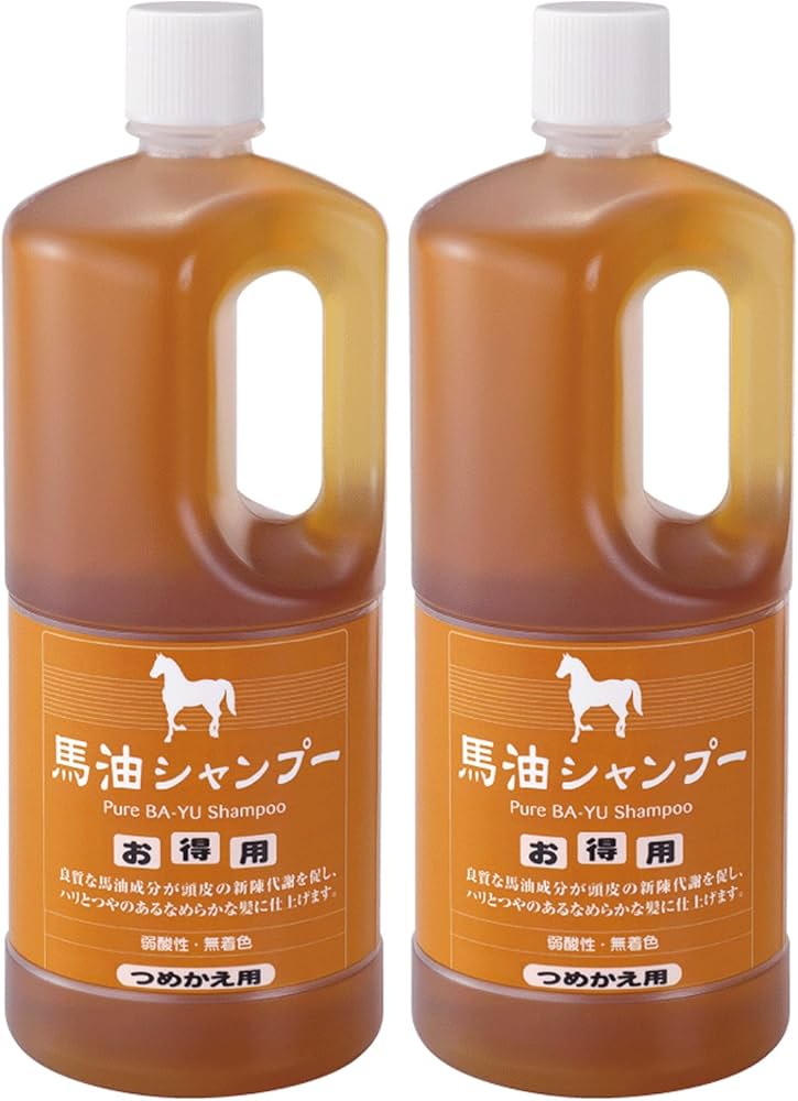 Amazon.co.jp: アズマ商事 馬油シャンプー 詰め替え 1000ml×2本
