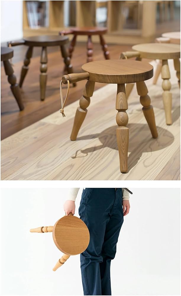 Amazon｜飛騨産業 ミルクスツール Milk stool/スツール いす 椅子 木製