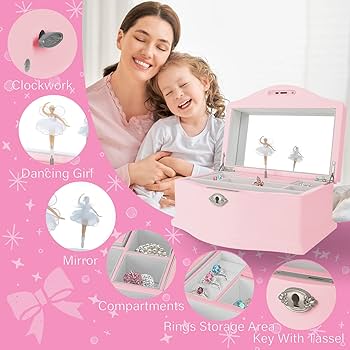 Amazon.co.jp: Jozen ギフト 木製バレリーナ オルゴールジュエリー