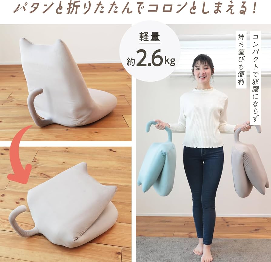 Amazon｜座椅子生活 明光ホームテック ニャイス！ [背もたれ折畳式