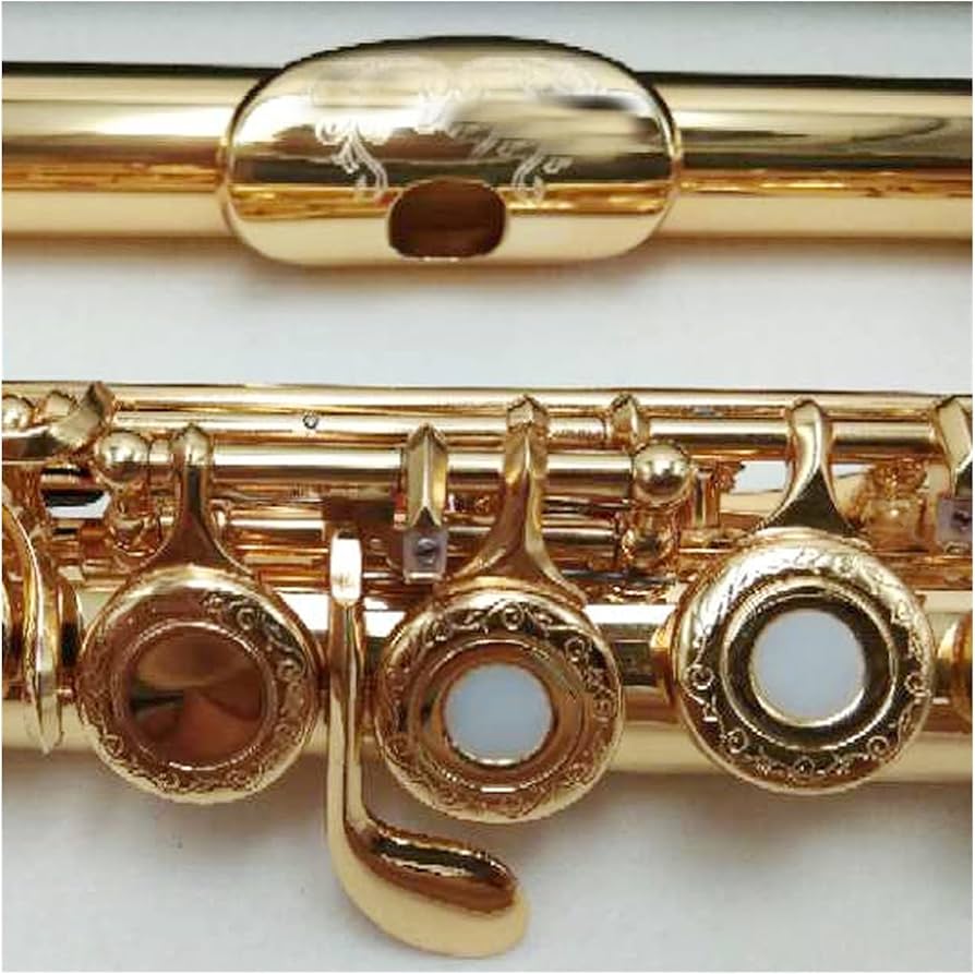 Amazon | Zengxue フルート楽器 フルート彫刻手彫刻鍵金メッキフルート