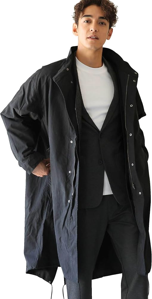 Amazon.co.jp: [ナノ・ユニバース] WEB限定 3way モッズコート L