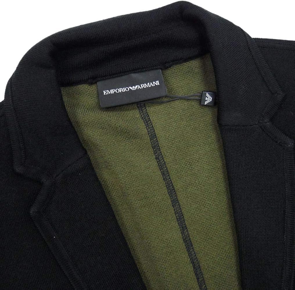 Amazon | [EMPORIO ARMANI(エンポリオアルマーニ)] ニットジャケット