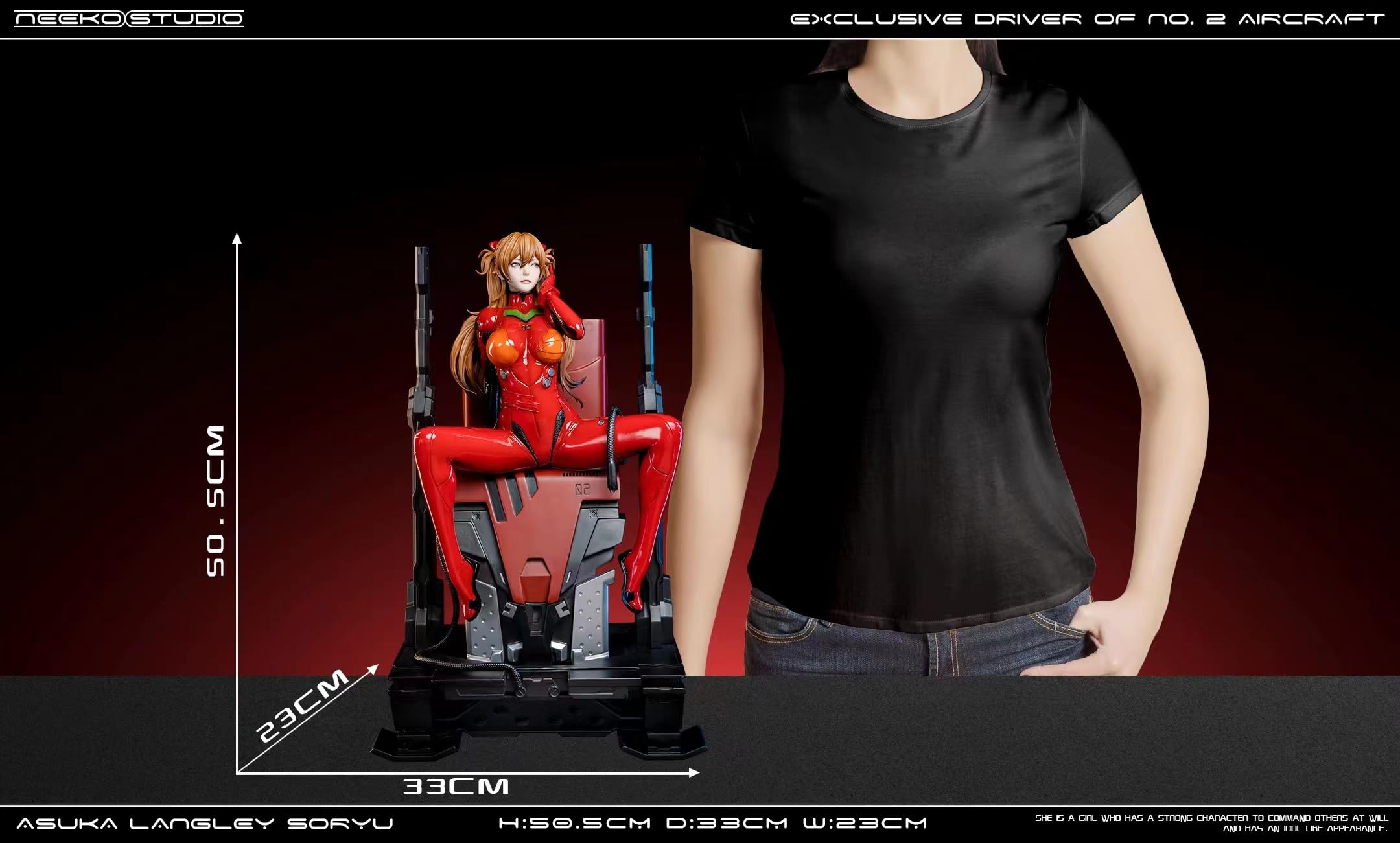 Amazon.co.jp: 惣流・アスカ・ラングレー フィギュア 1/4スケール 塗装