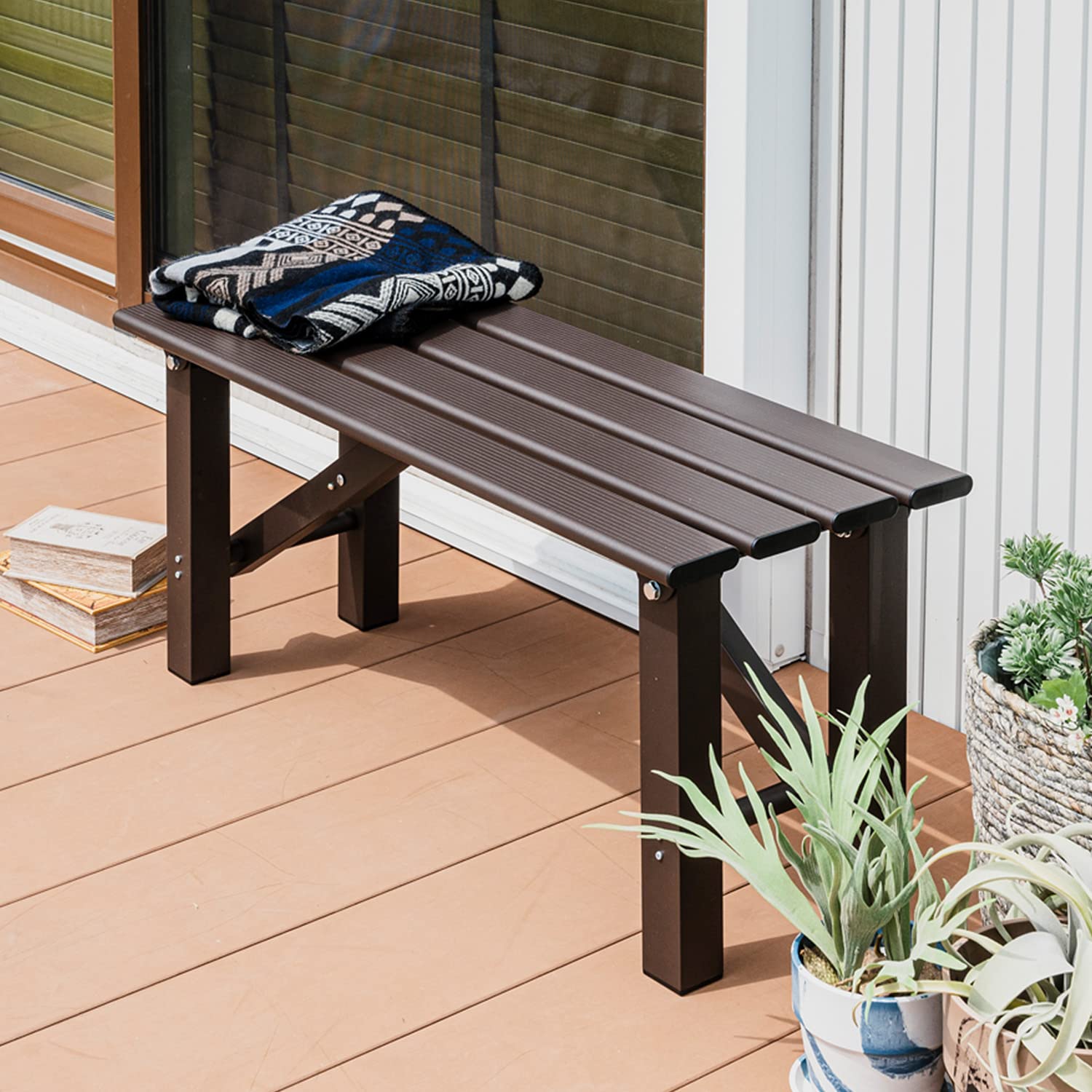 Amazon.co.jp: アウトドアベンチ 折り畳み アルミ ガーデン チェア