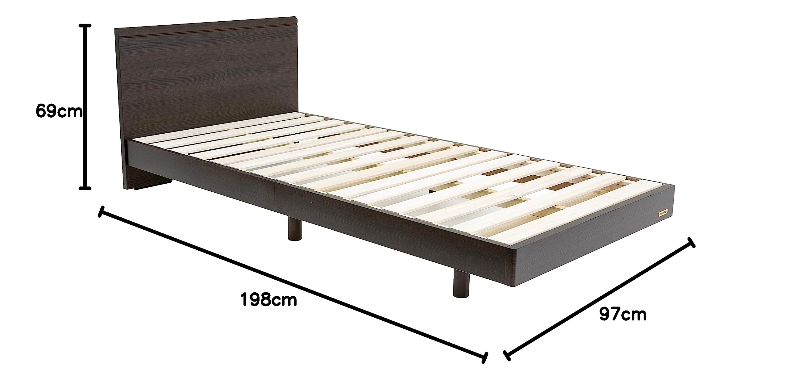 Amazon｜【フランスベッド正規品】 ベッドフレーム ダークブラウン