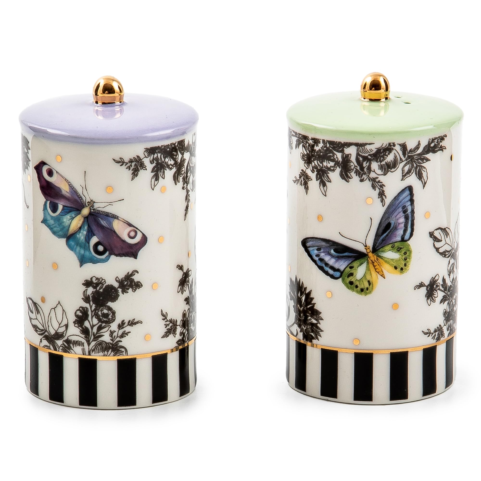 Amazon.com: MACKENZIE-CHILDS Farmhouse Salt and Pepper Shaker Set