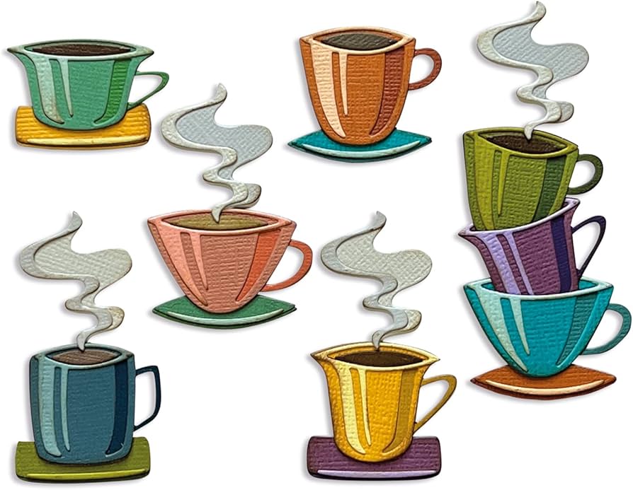 Amazon.com: Sizzix Thinlits Die Set 28PK Papercut Café by Tim