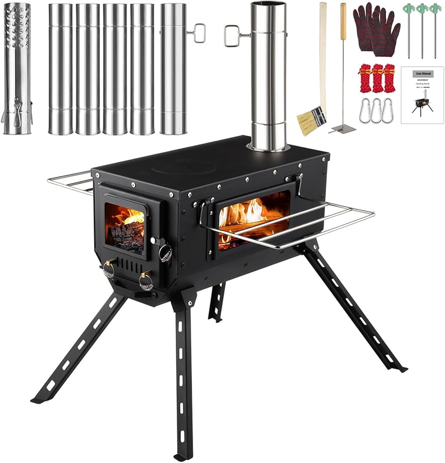 Amazon | 薪ストーブ HUNDRUP 【ハイスタイル設計】 ウッドストーブ 3