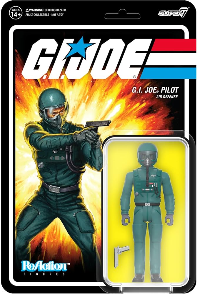 Amazon.com: Super7 G.I. Joe Joe Pilot Facemask - 3.75 in Reaction