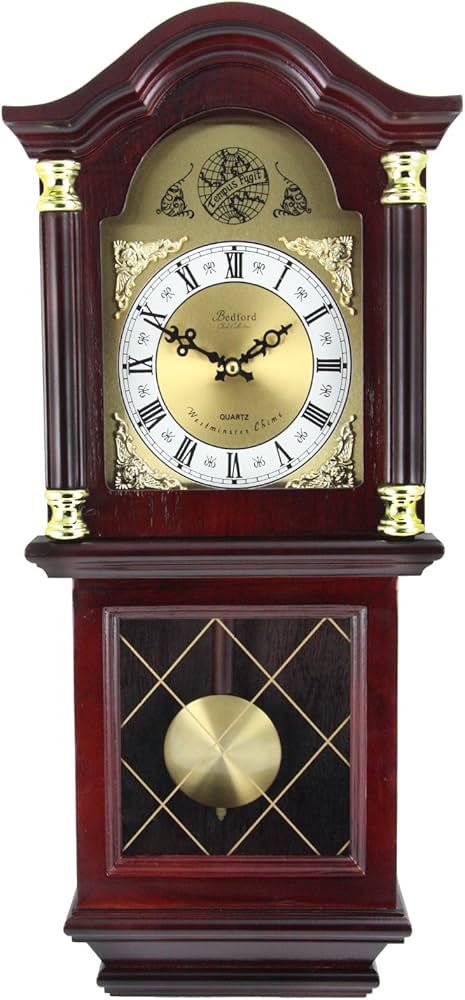 Amazon.com: Bedford Clock Collection Antique Mahogany Cherry Oak