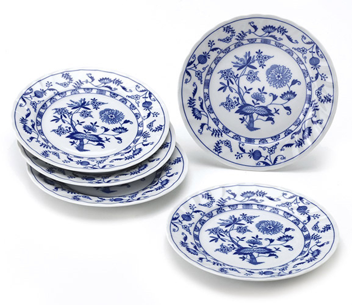 Amazon.co.jp: 美濃焼 ブルーエルベ ケーキ皿 5枚セット : ホーム