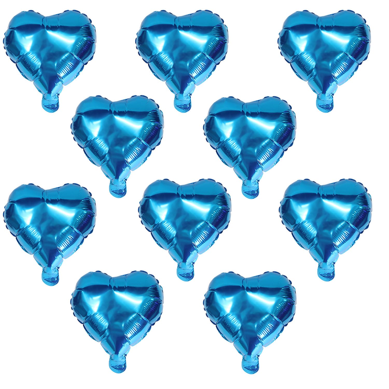 Amazon.co.jp: ハート バルーン 約25cm 合計10枚入り 【ブルー】 青