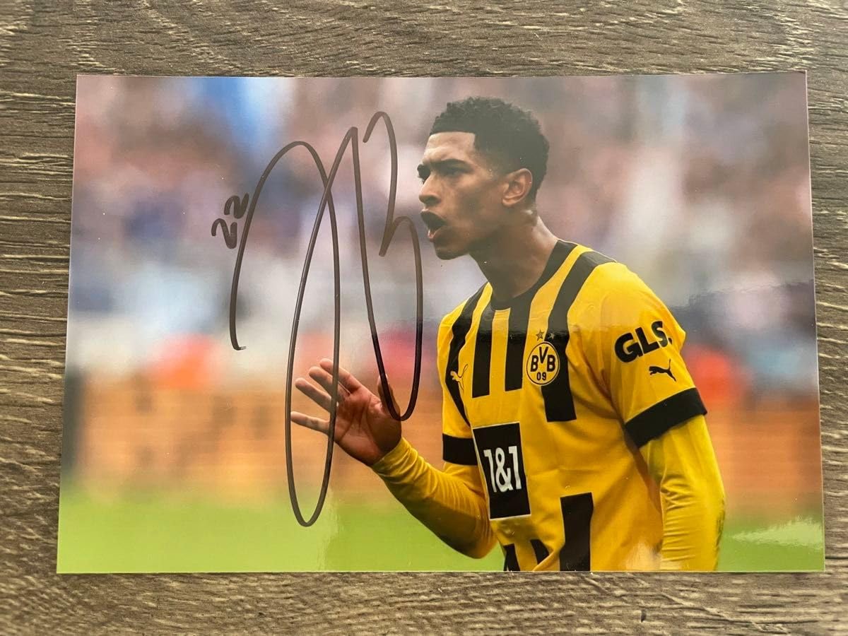 Amazon.co.jp: ベリンガム 直筆サイン入り 写真 オートグラフ