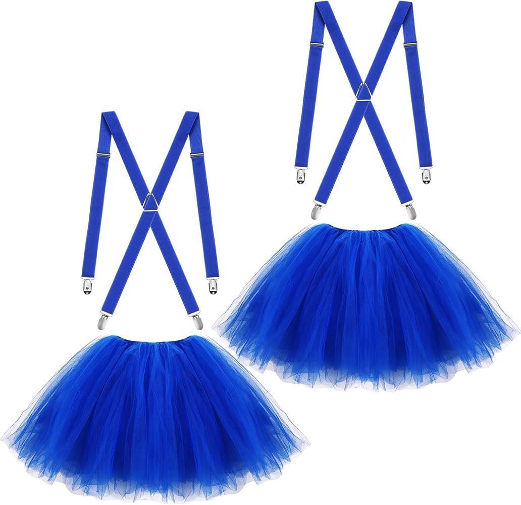 Amazon.com: Zhanmai 2 Sets Women's Tutu Skirts Suspenders Set 5