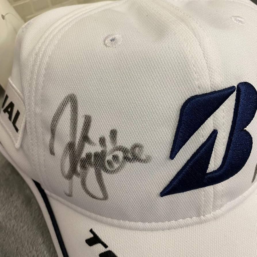 宮里藍プロ 直筆サイン入りスポンサーロゴ入りサンバイザー&サイン色紙