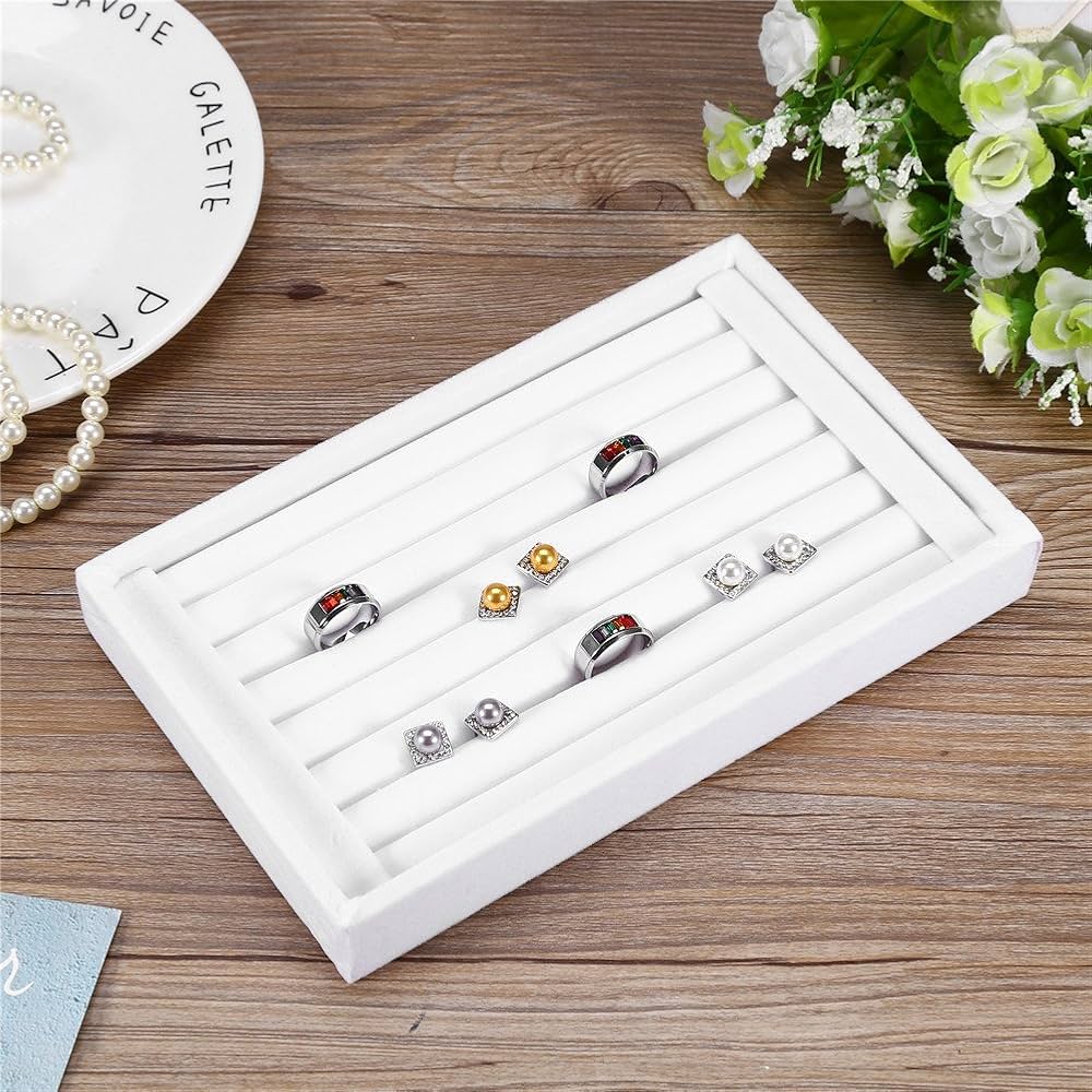 Ring Case 8点 チェリー材 アクセサリートレー ピアスケース指輪ケース