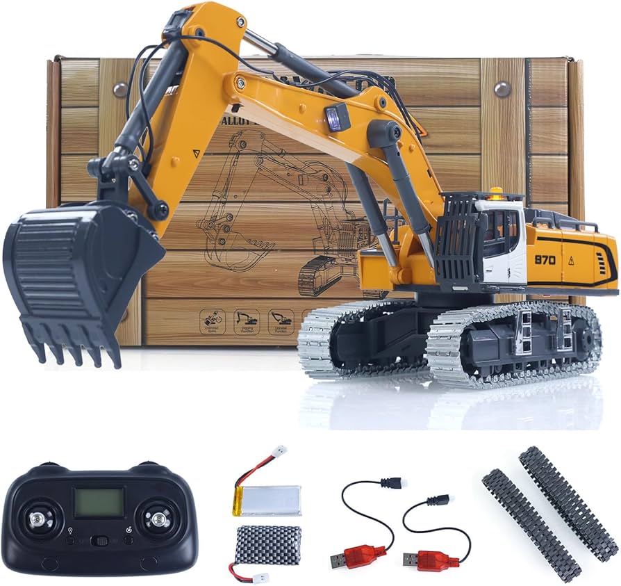 Amazon.co.jp: WHEELFUN 1/50 RC 掘削機 K970 建設車両 リモコン電動