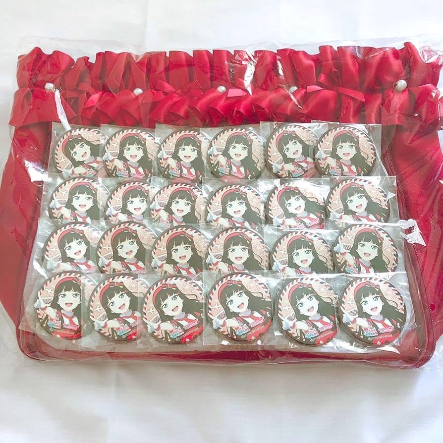 Amazon.co.jp: ラブライブ Aqours 黒澤ダイヤ 缶バッジ 痛バッグ