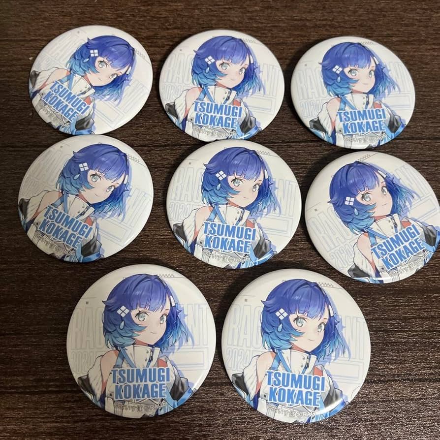 Amazon.co.jp: ぶいすぽっ 紡木こかげ 缶バッジ 8点セット : おもちゃ