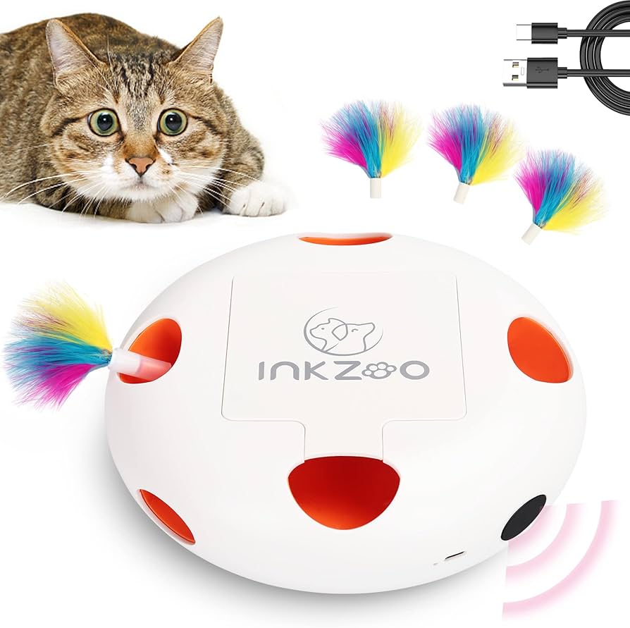 Amazon | INKZOO 猫のおもちゃ インタラクティブな猫のおもちゃ 屋内猫