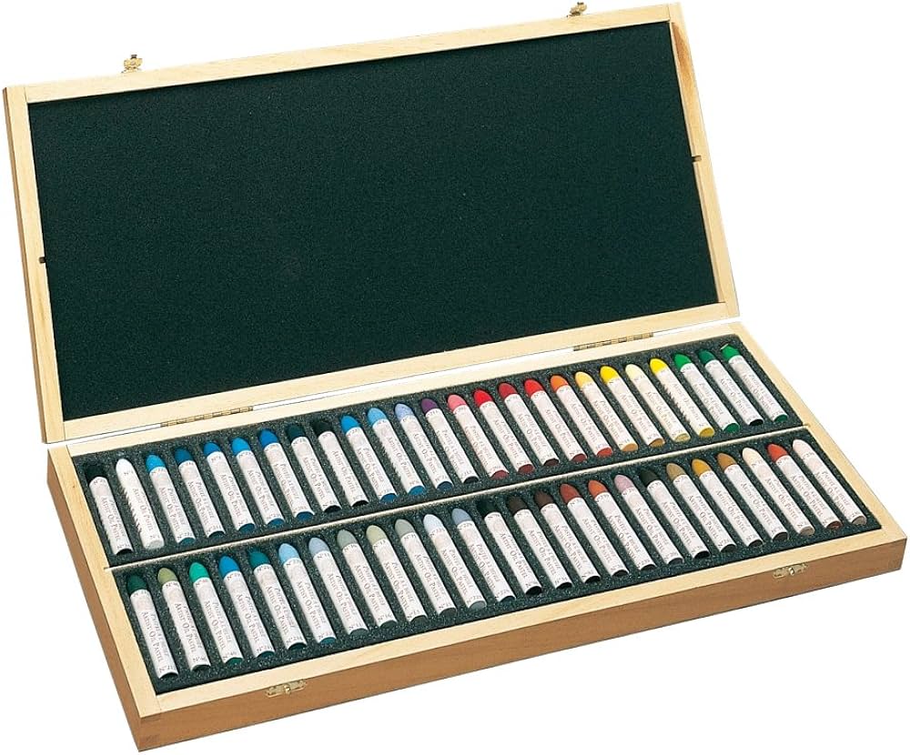 Amazon.co.jp: SENNELIER セヌリエ オイルパステル 木箱入り50色セット