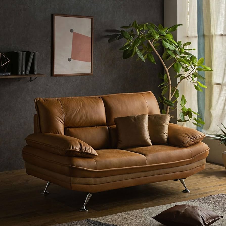 Amazon｜ソファ ソファー ハイバック 2人 掛け 用 レザー ファブリック