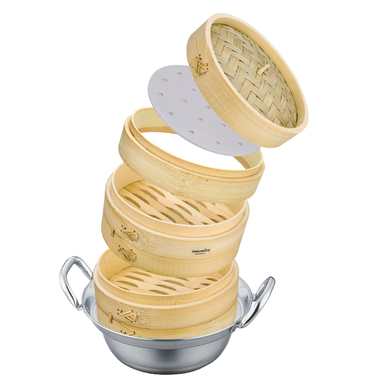 Amazon | 【LDK掲載A+】滴水製作所 竹 セイロ 24cm 直火・IH 蒸篭専用