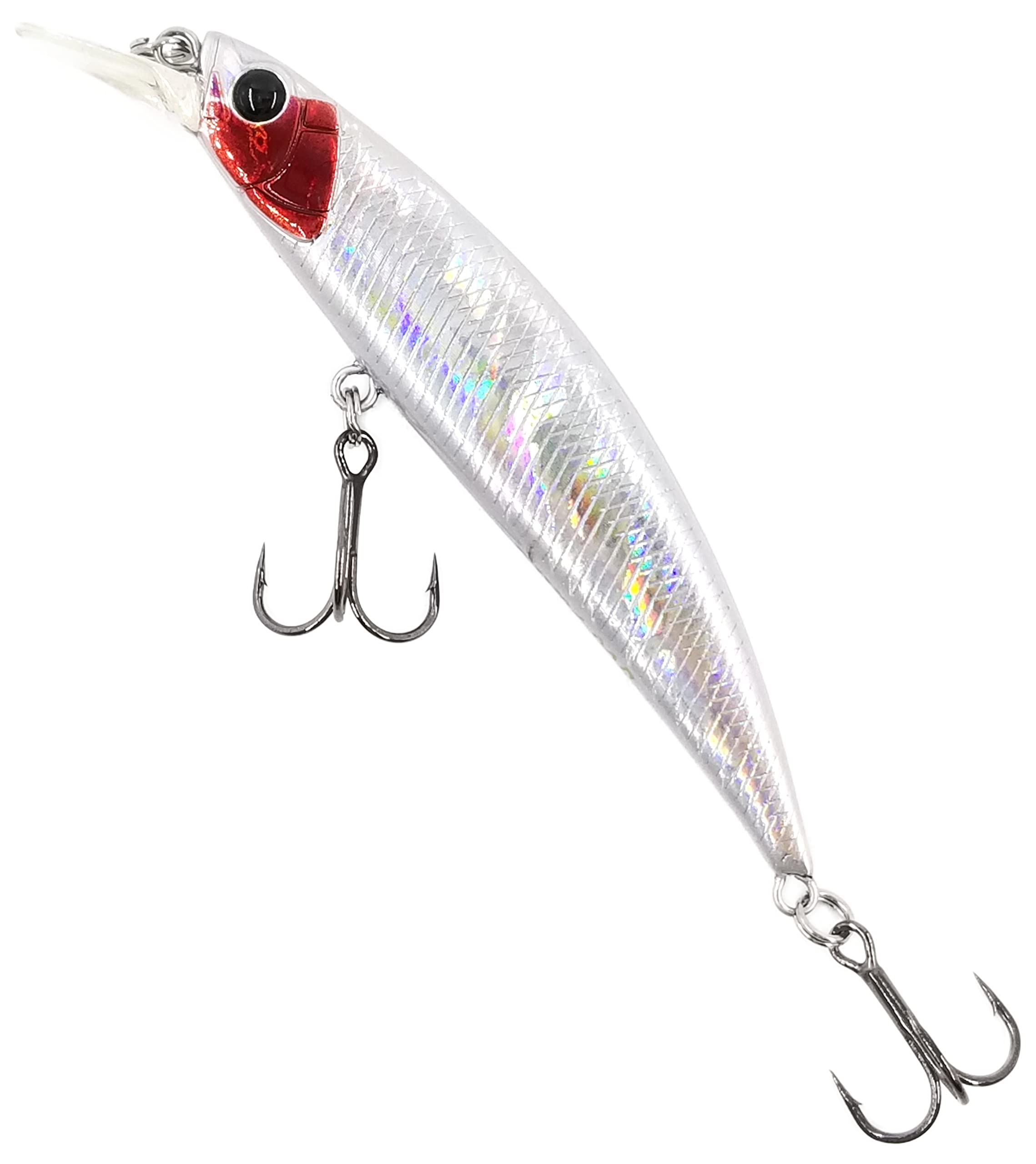 Amazon.co.jp: 80S 12g [TSURINOYA] 渓流 扁平 ミノー 扁平 低重心固定