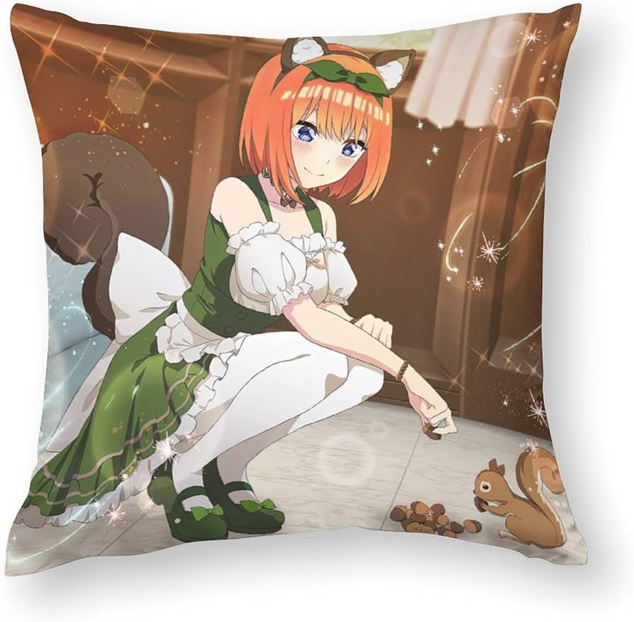 Amazon.co.jp: 五等分の花嫁 中野四葉 クッションカバー かわいい