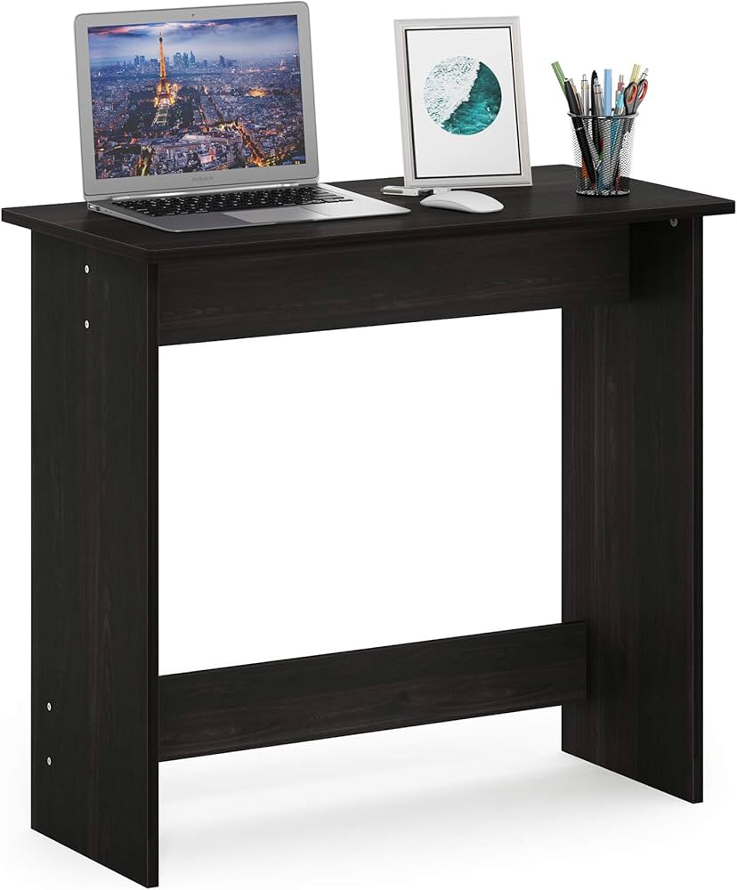 Amazon.com: FURINNO Simplistic Study Table, Espresso : Office Products