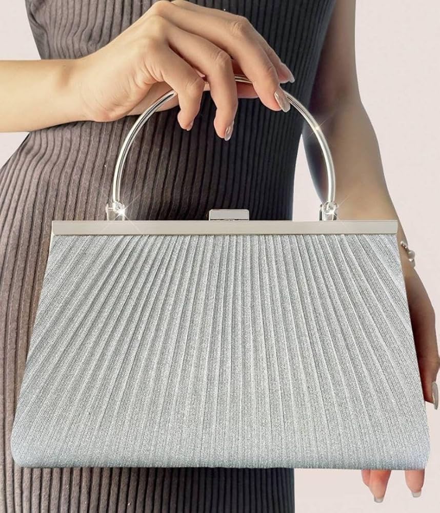 Amazon.co.jp: 2wayパーティーバッグ シルバー クラッチバッグ 結婚式