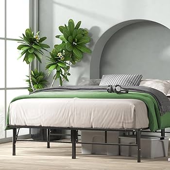 Amazon｜ZINUS Easy to Assemble ベッドフレーム セミダブル ブラック