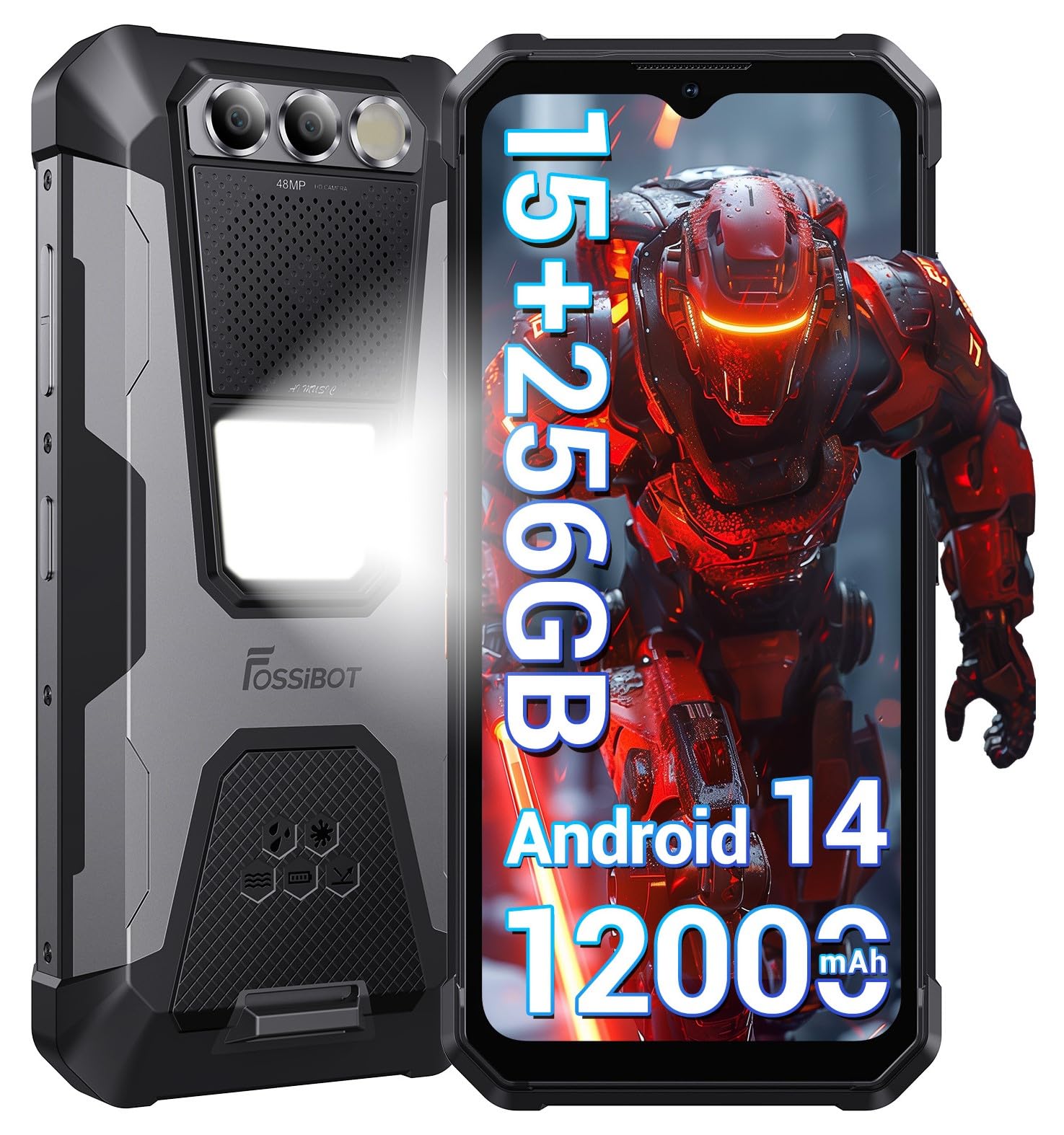 Amazon | FOSSiBOT F106 Pro SIMフリー スマホ 本体 15GB RAM+256GB