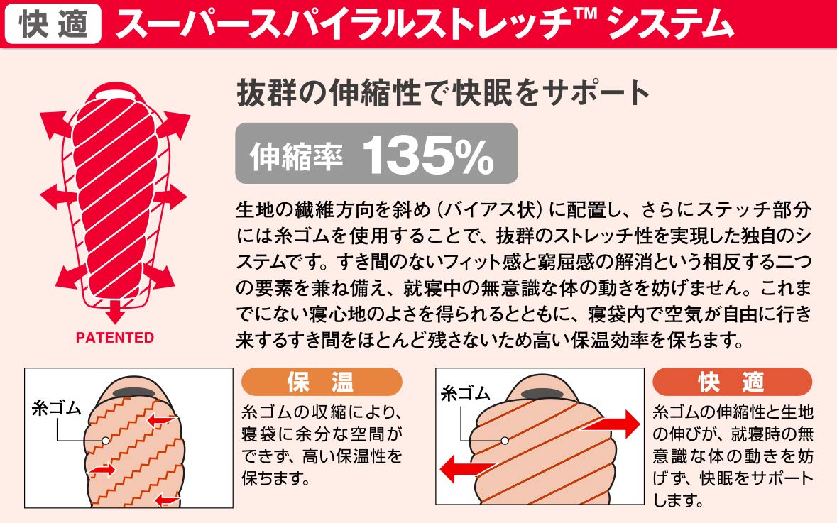 Amazon.co.jp: モンベル（mont-bell）寝袋 シームレスドライ