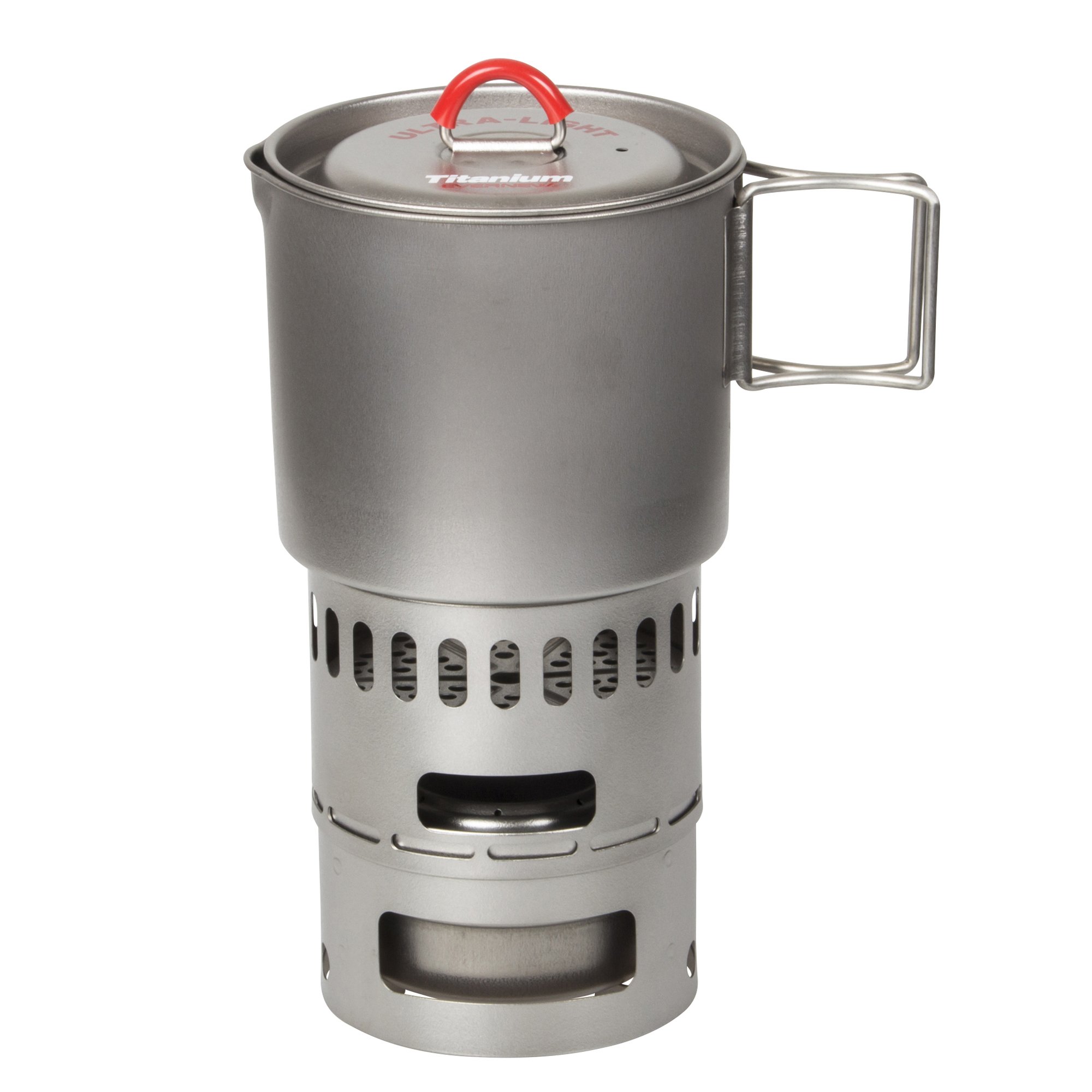 Amazon | エバニュー(EVERNEW) チタンマグポット500ストーブセット RED