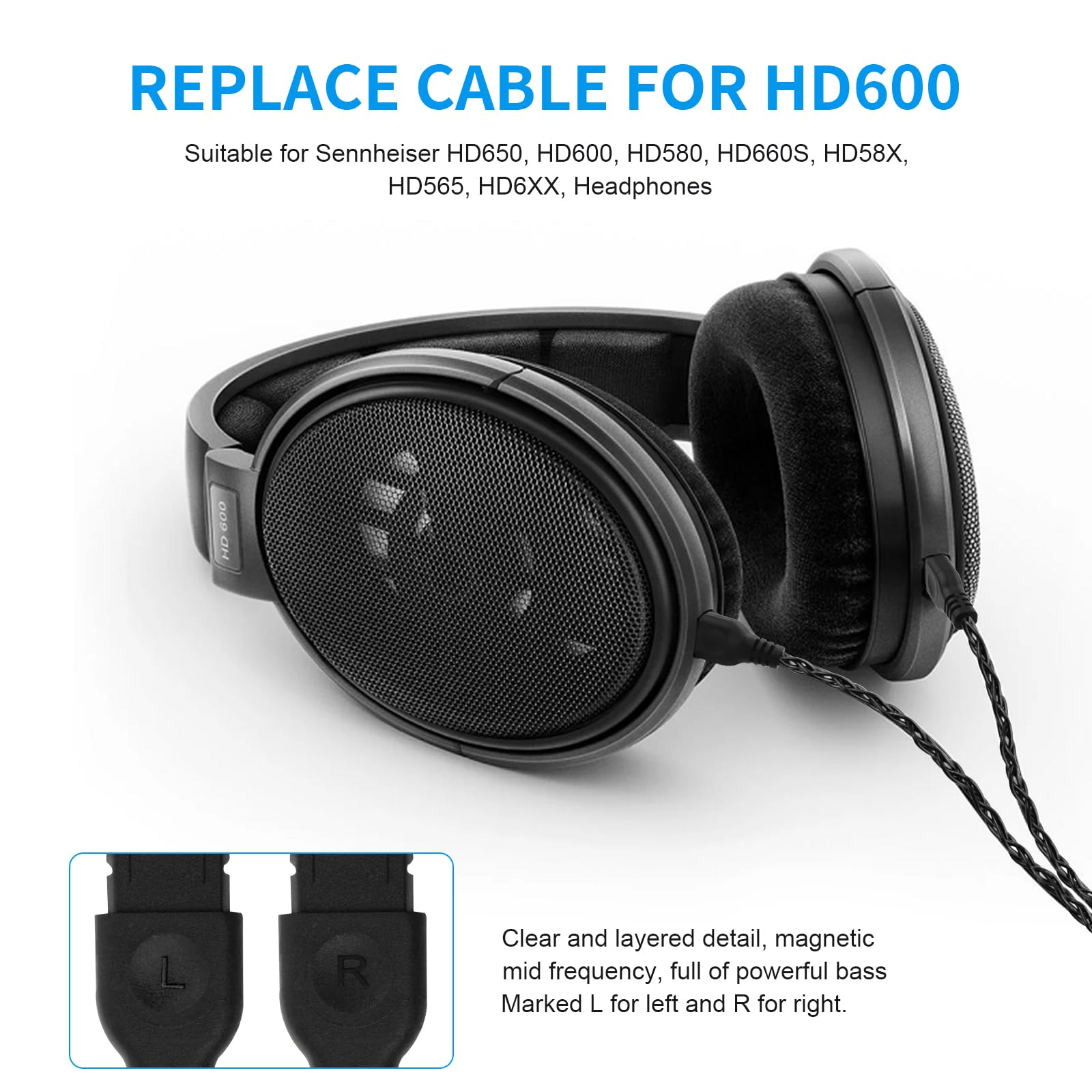 Amazon | Toxaoii 4ピン XLR バランス交換用コード ゼンハイザー HD6XX