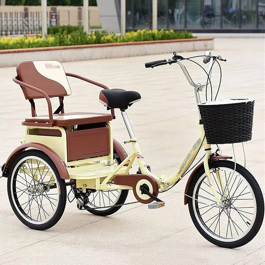 Amazon.co.jp: 大人用三輪車、20インチ大人用三輪車高炭素鋼6速三輪