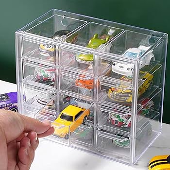 Amazon.co.jp: siawadeky トミカケース 12マス 透明 防塵 防水
