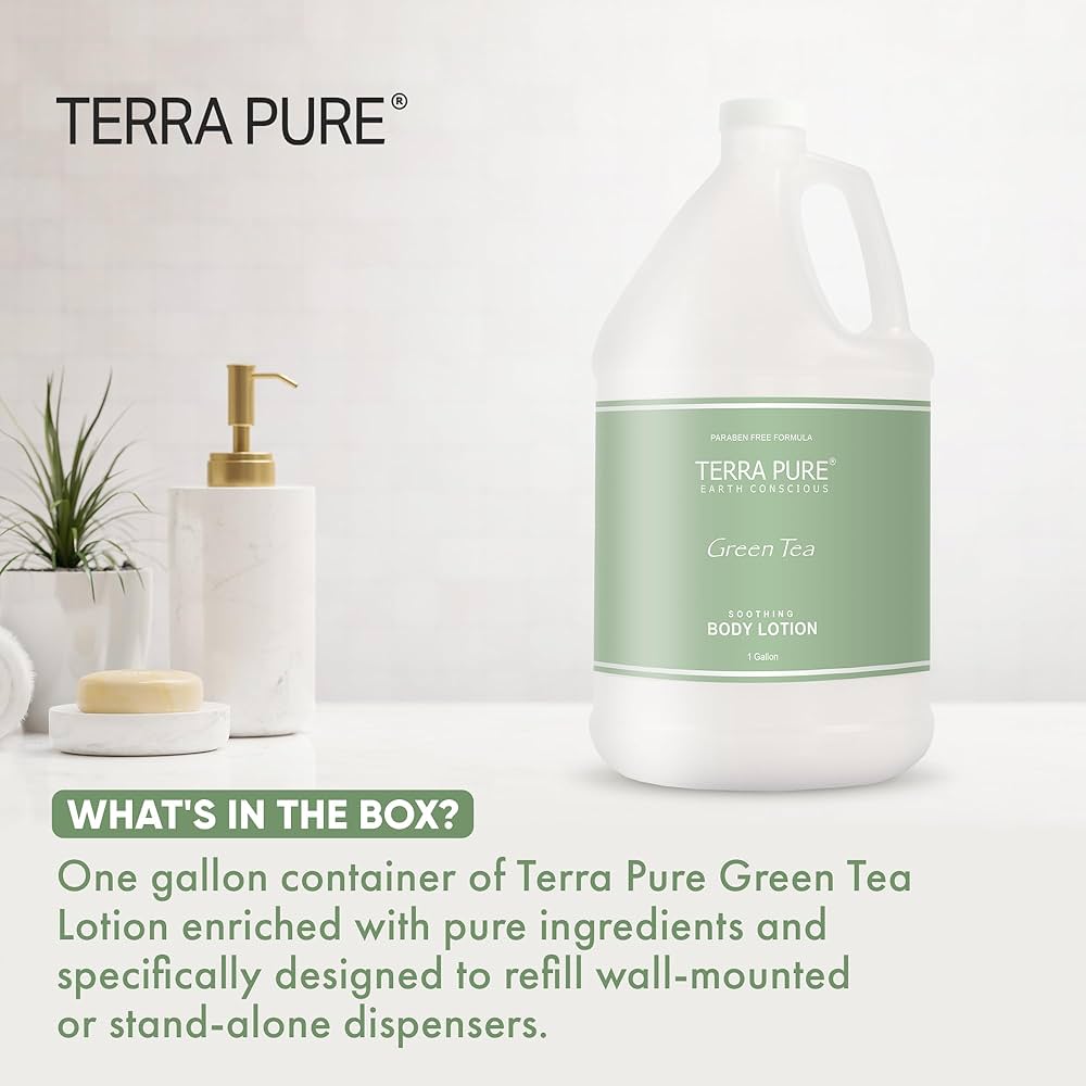 Amazon.com : Terra Pure Green Tea Hotel Body Lotion | 1 Gallon