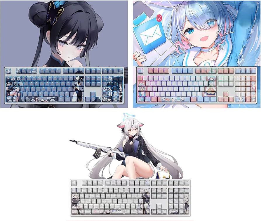 韓国版 ブルーアーカイブ はまじあき キーボードセット 韓国版 ブルー