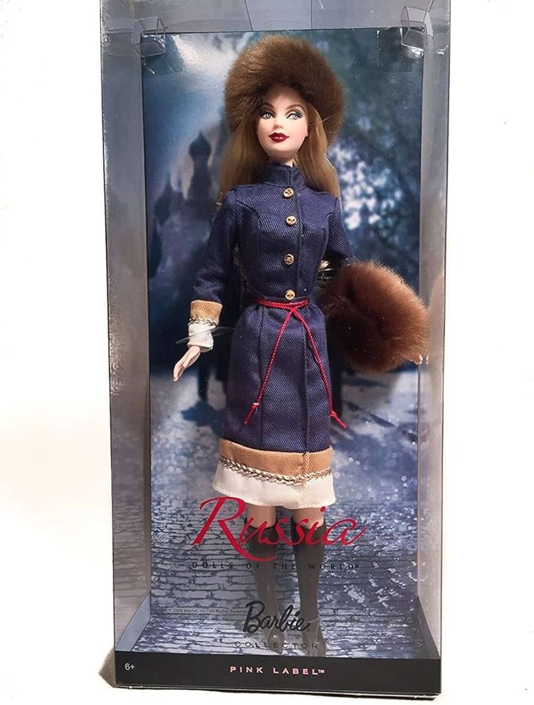 Amazon.co.jp: バービー ドール オブ ザ ワールド ロシア R4488 ピンク