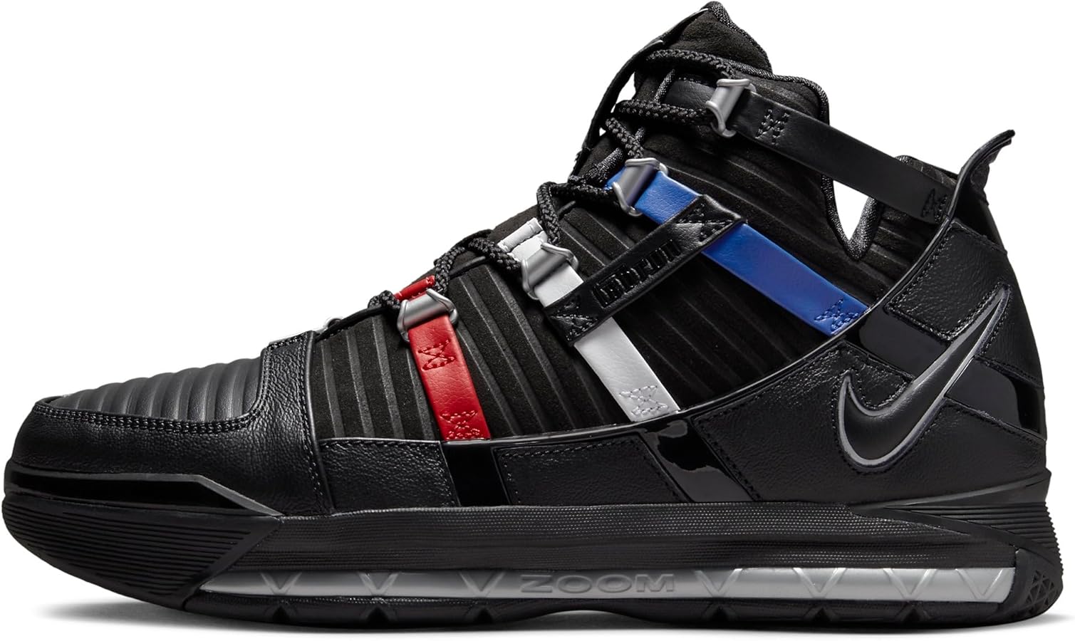 Amazon.com | Nike Zoom Lebron III QS Black/Metallic Silver