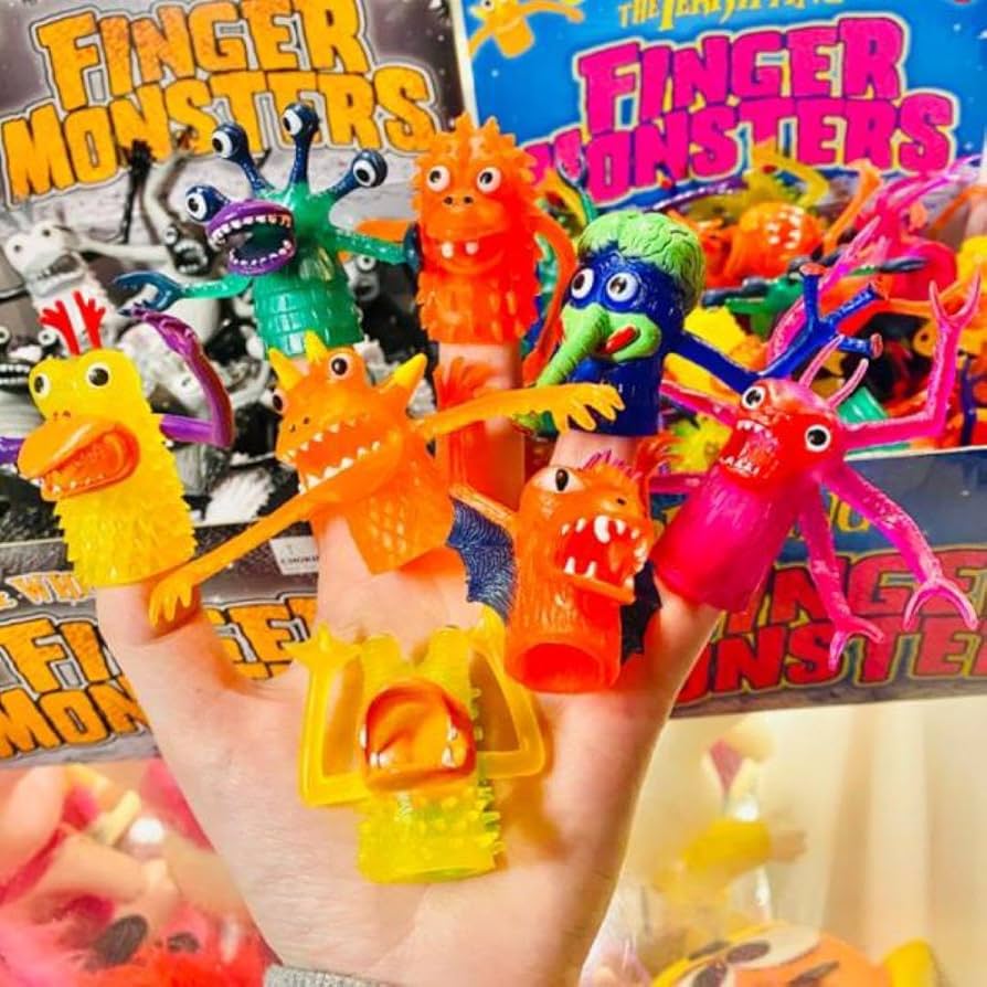 Amazon.co.jp: No.9615 モンスター フィンガーパペット 指人形 8個