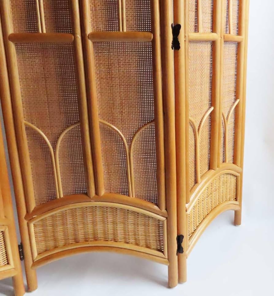 Amazon｜籐衝立 籐間仕切り 籐スクリーン (4連, 1600H)｜間仕切り