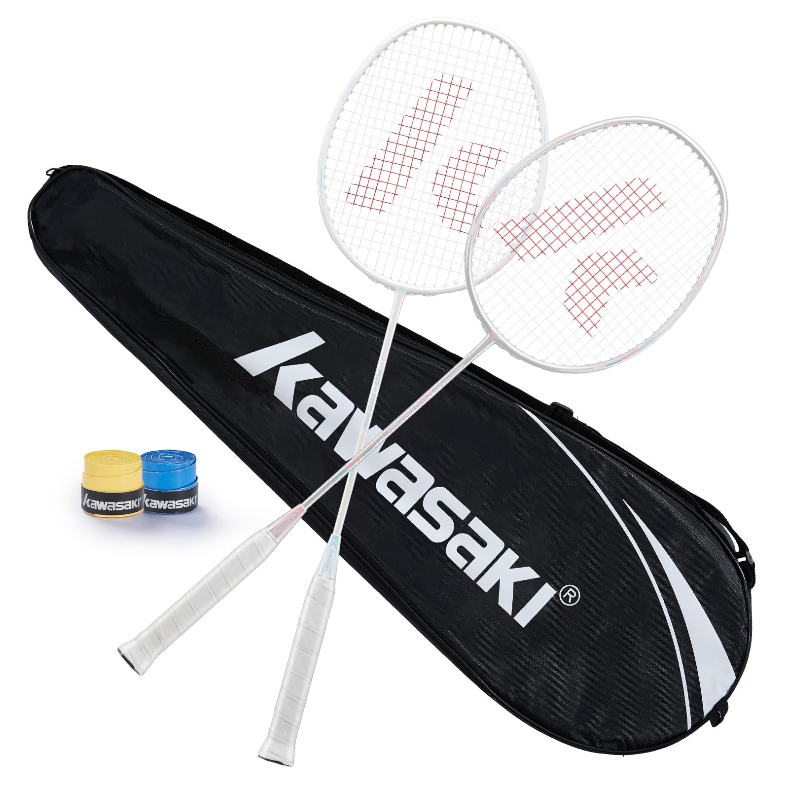 Kawasaki Number One Graphite ラケット2本セット Kawasaki Badminton